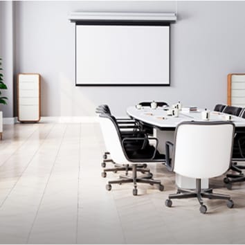 100" Pull Down Projector Screen